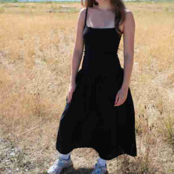 Black Skinny Tank Dress
