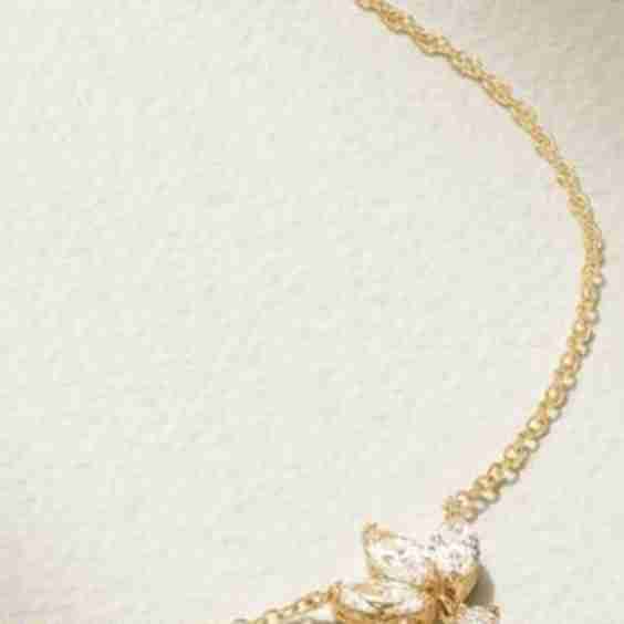 Lotus 18-Karat Gold Diamond Necklace