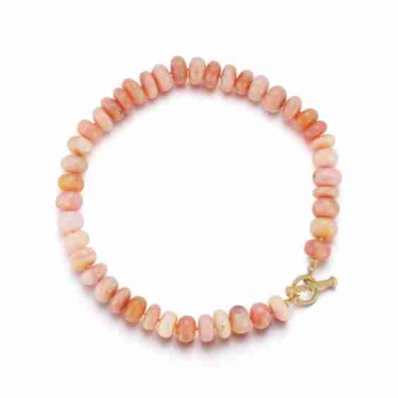 Leona Pink Opal Statement Toggle Necklace