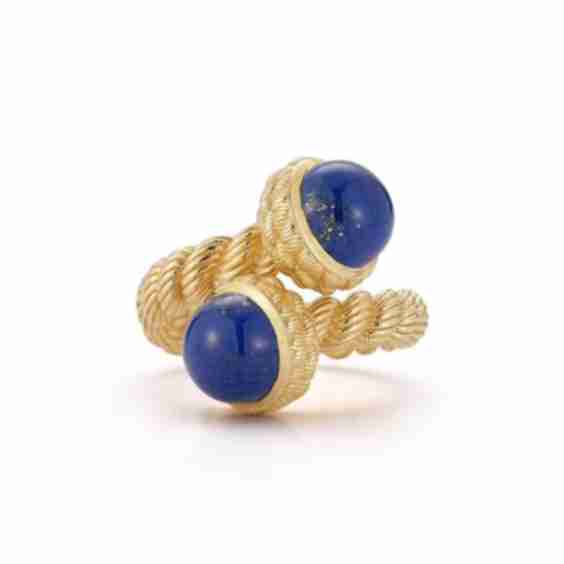 Large Leona Bypass Ring In Lapis