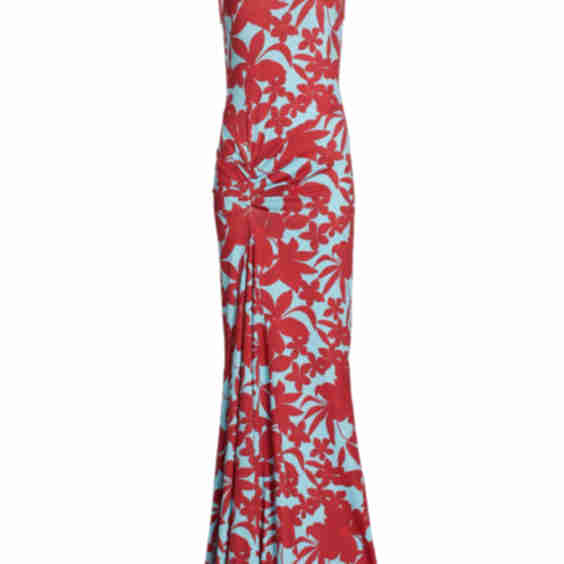 Annie Floral Stretch Jersey Maxi Dress