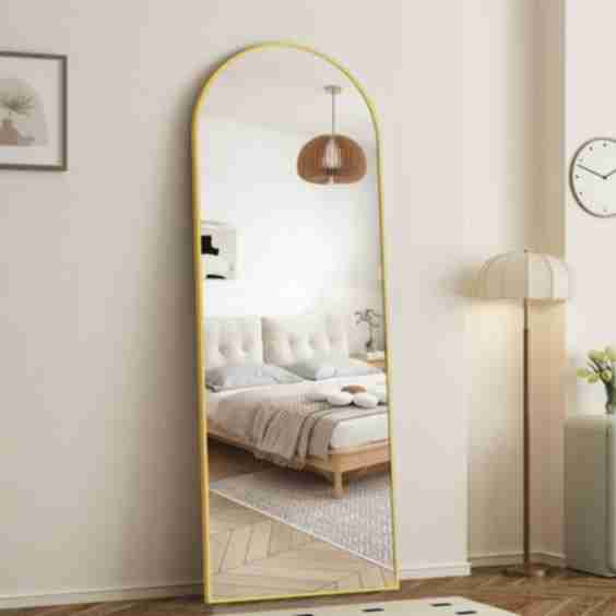 Blorly 21" x 64" Arched Full Length Mirror 