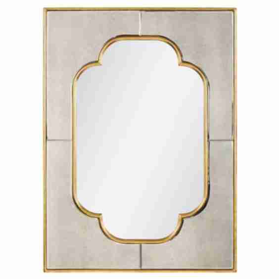 Cassia Regency Quattrefoil Antique Mirror Wall Mirror