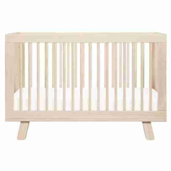 Babyletto Hudson Natural Pine 3-in-1 Convertible Crib with Conversion Kit