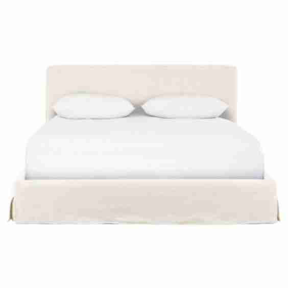 Linus Rustic Lodge Slipcovered Bed