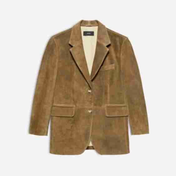 Benny Suede Gritty Oversized Blazer