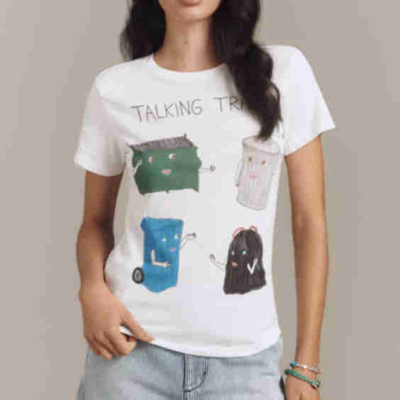 Unfortunate Portrait Talking Trash Graphic Tee