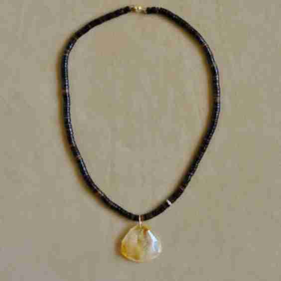 Faceted Pendant Necklace
