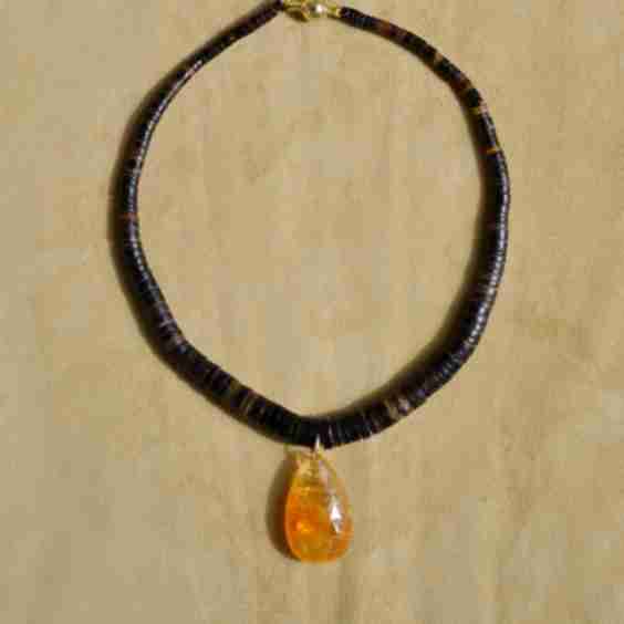 Citrine Drop Collar
