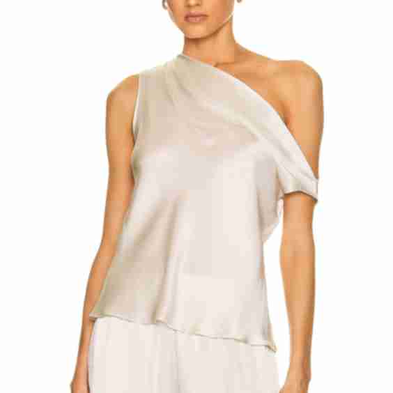 Ellis Cowl Neck Silk Top