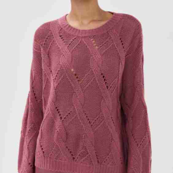 Gia Slouchy Cashmere Crew Neck Sweater