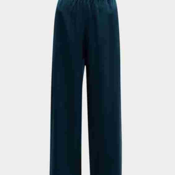 Wide Leg Silk Pants
