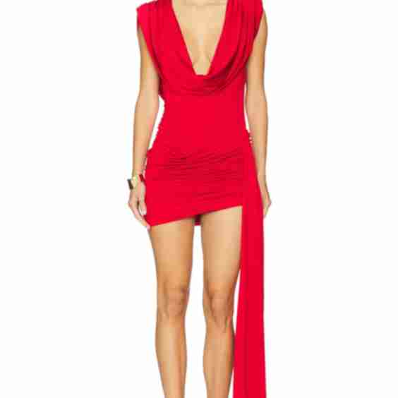 Boat Neck Mini Dress