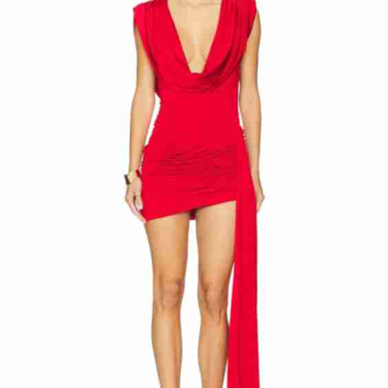 Boat Neck Mini Dress