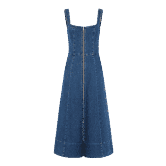 ALIGNE x Elizabeth Day Paisley Denim Midi Dress