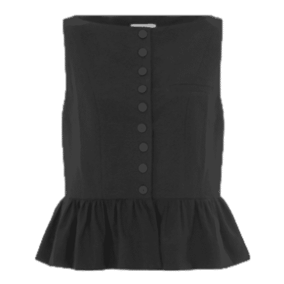 Penelope Linen Peplum Top