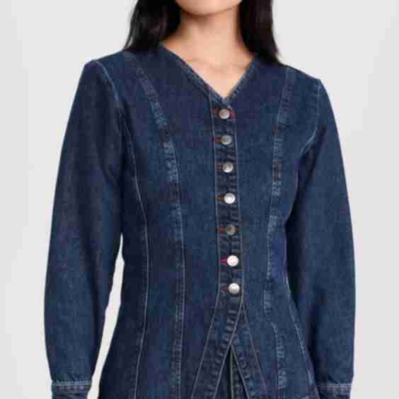Audrey Denim Top