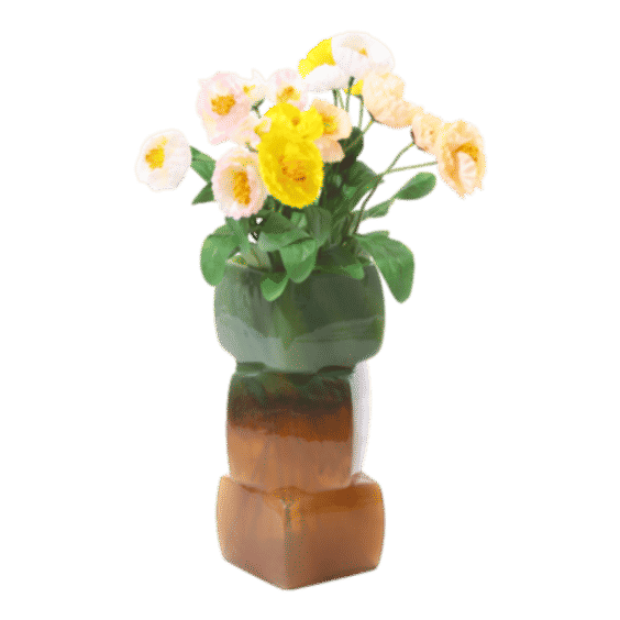 Verde Swirled Bowlder Vase