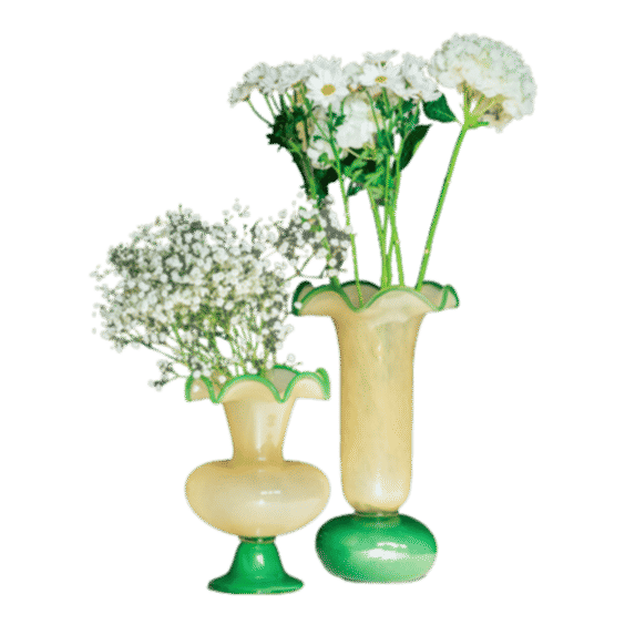 Verdant Crest Duo Vases