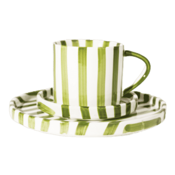 Summer Beach Coffee Cup & Plate Set