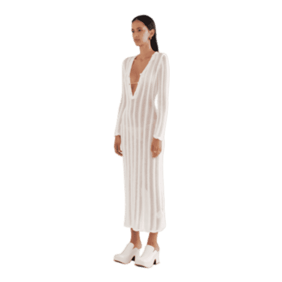 Crochet Open Neck Dress