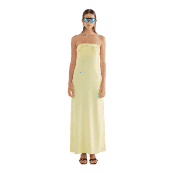 Beaded Strapless Maxi Dress