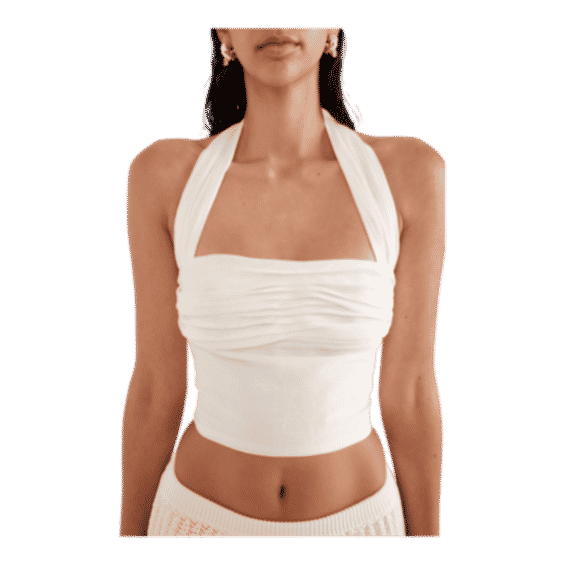 Silk Linen Halter Top