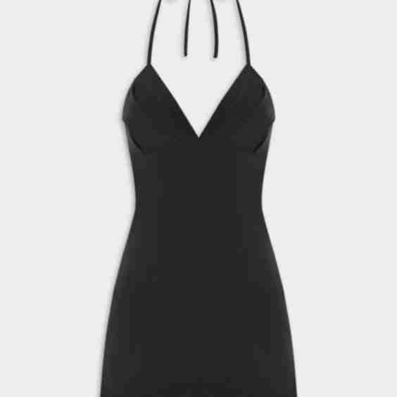 Halter Linen Mini Dress 