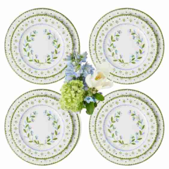 Josephine Garland Dinner & Starter Plates, Set Of 8