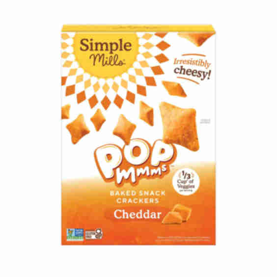 Pop Mmms Cheddar Baked Snack Crackers 113 g