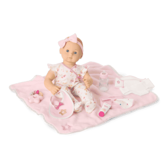 Bitty Baby Doll #3 with blonde hair Care & Play Set