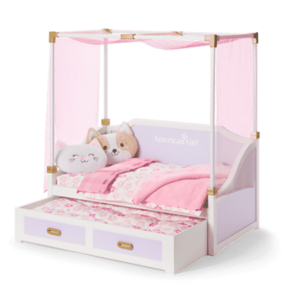 All Set for Sleepovers Canopy Bed for 18-Inch Dolls