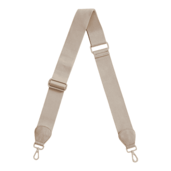 Solid Stone Cotton Weave Bag Strap
