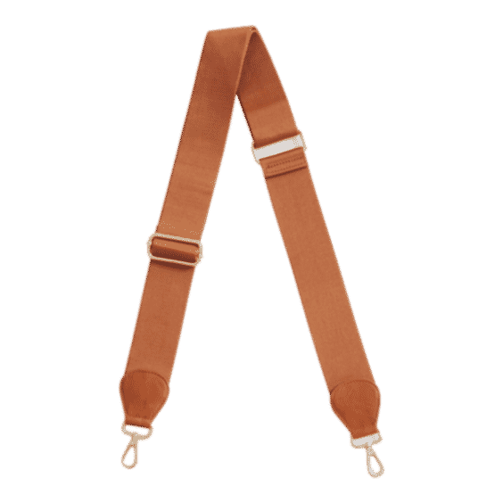 Solid Camel Cotton Weave Bag Strap