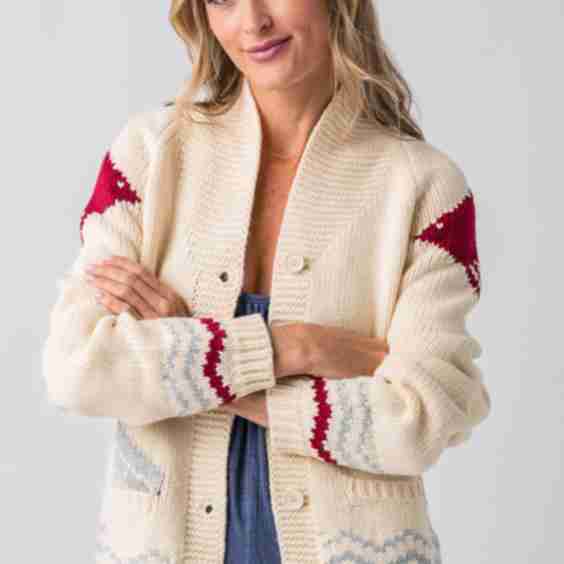 Pink Pineapple Whale & Fish Cardigan
