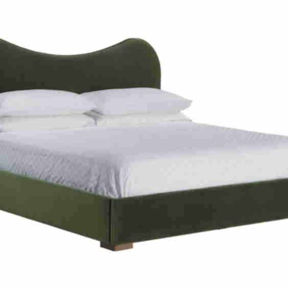 Marlo Bed Moss Velvet