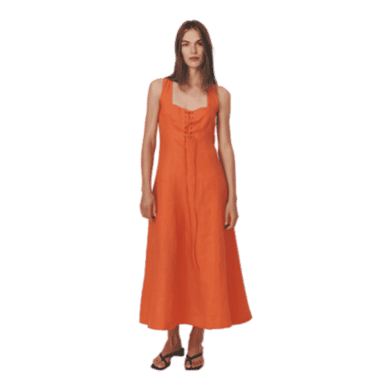 Portia Linen Midi Dress