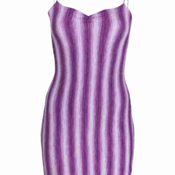 Simi Striped Pattern Minidress