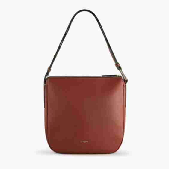 Madeleine Hobo Bag In Grained Calfskin Leather 