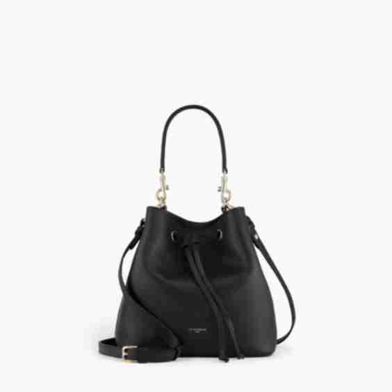 Louise Bucket Bag In Grained Leather