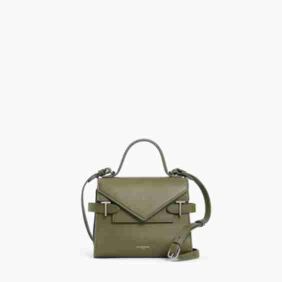 small double-flap handbag in braided leather