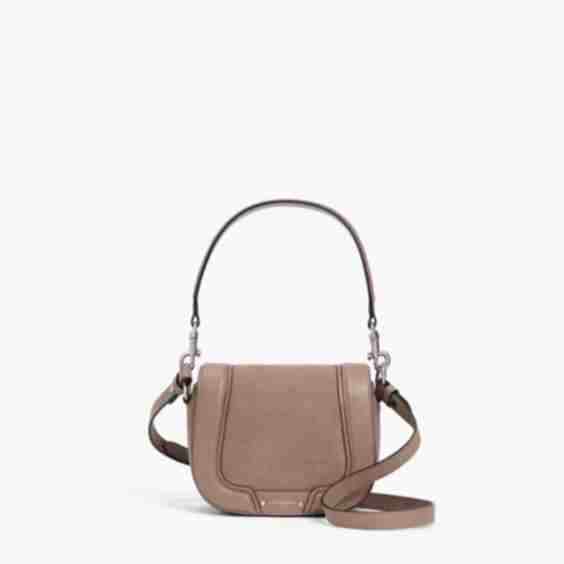 Ella Small Cross Body Bag in Grained Leather and Nubuck