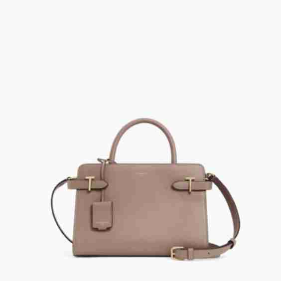 Emilie Medium-Sized Handbag in Grained Leather
