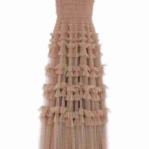 Lisette Ruffle One Shoulder Gown
