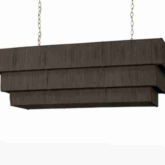 Everly 48" Rectangle Chandelier, Espresso