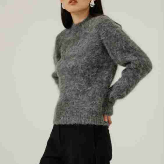 Suri Alpaca Crewneck Sweater