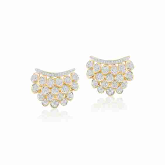 Diamond Blossom Earrings