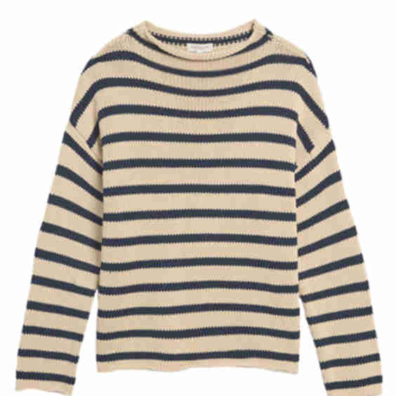 Lamis Stripe Cotton Sweater