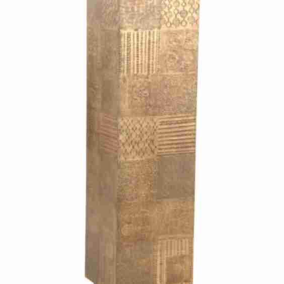 44in Antique Brass Navigator Pedestal Table