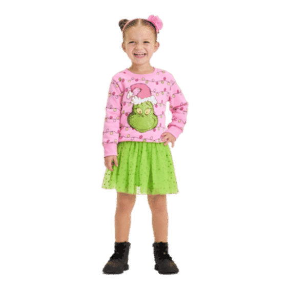 The Grinch Christmas Collection 2pc Tutu and Fleece Pullover Set